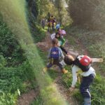 a caminhada de volta